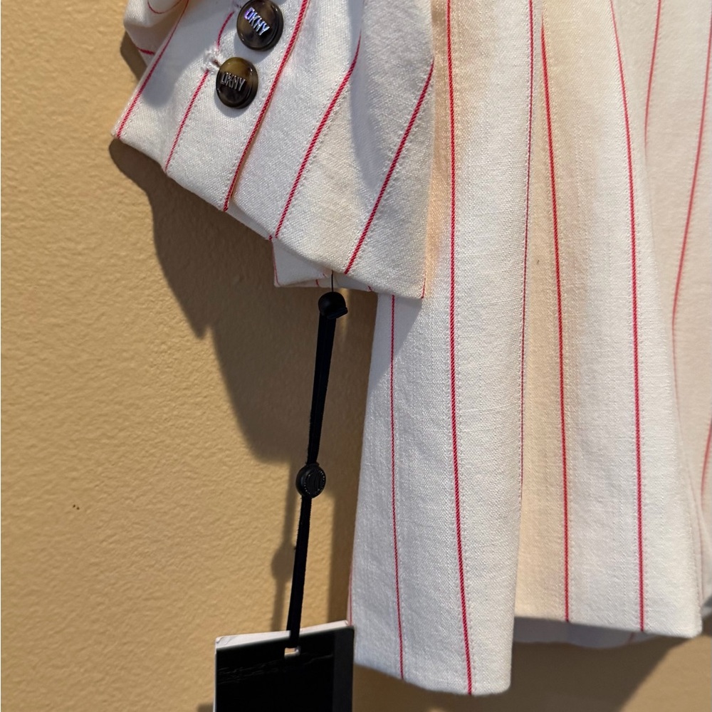DKNY White and Pink Striped Blazer - Picture 5 of 5